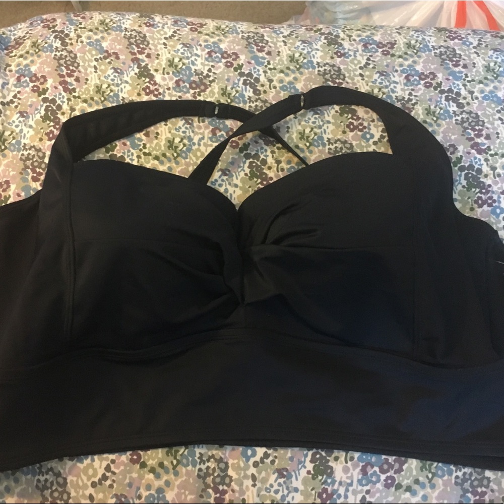 Torrid Black Bathing Suit Top NWT
